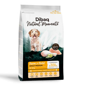 Dibaq Natural Moments Ra&ccedil;&atilde;o Adult Medium de Peru e Frango para c&atilde;es